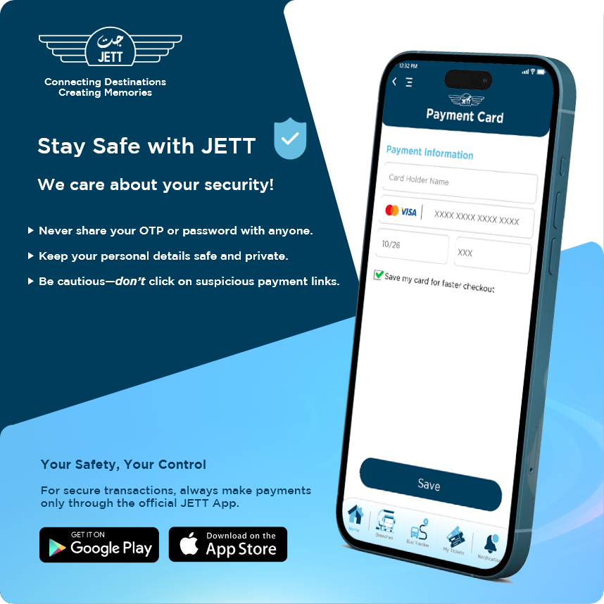 Stay Safe with JETT - security tips